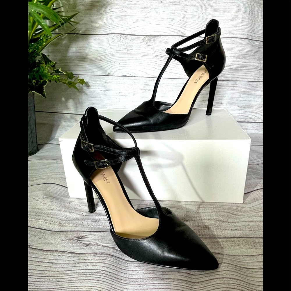 Nine West T Strap Stiletto Heels